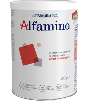 Alfamino® product packaging